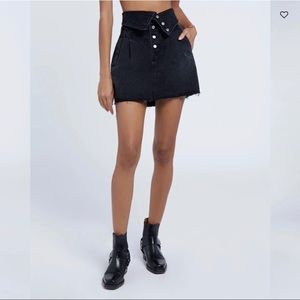 NWT RE/DONE 80s fold over skirt sz 27